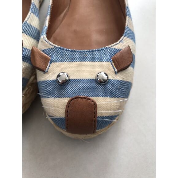 Marc by Marc Jacobs Espadrilles Striped Canvas Mouse FLAW - Picture 4 of 10